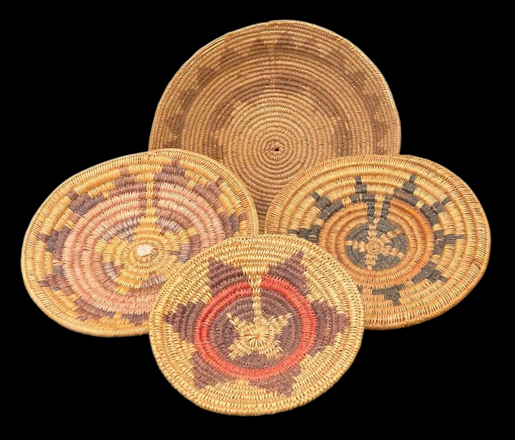 Four Vintage Navajo Wedding Baskets (1 of 19)