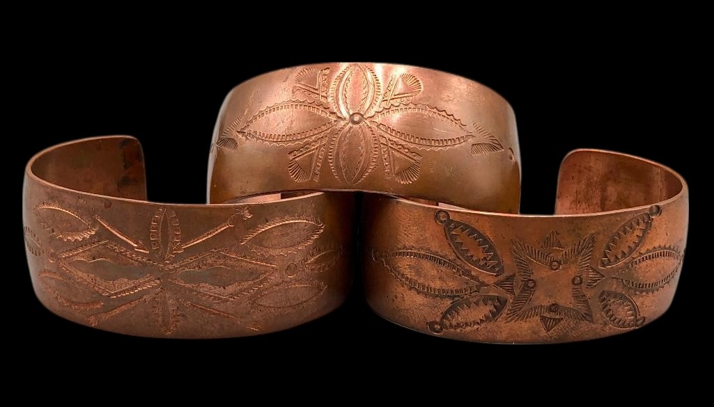Three Garden Of The Gods Copper Bracelets By Awa Tsireh (1 of 12)