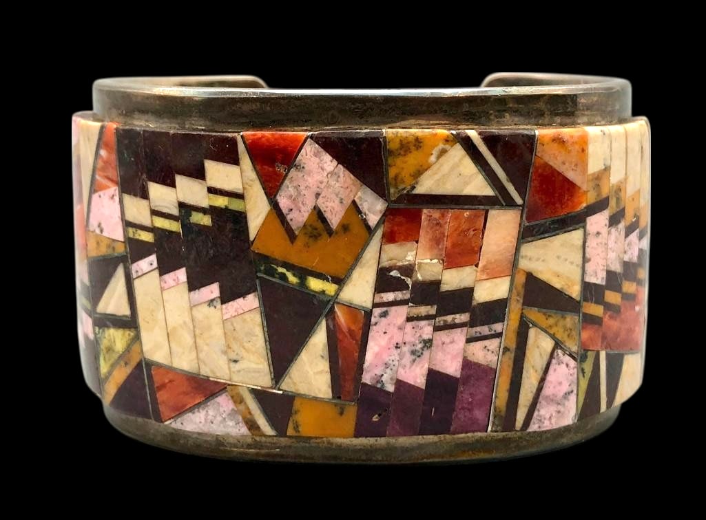 Tommy Jackson Multi Stone Inlay Bracelet (1 of 13)