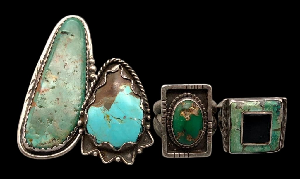 Four Nice Turquoise Rings (1 of 16)