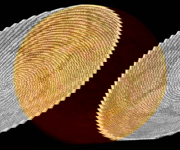 Very Large Jicarilla Apache Basket: Offered here for your consideration is a large, vintage Jicarilla Apache basket. The Jicarilla Apache are located in Northern New Mexico. Their baskets are coil woven and usually large and deep for wi