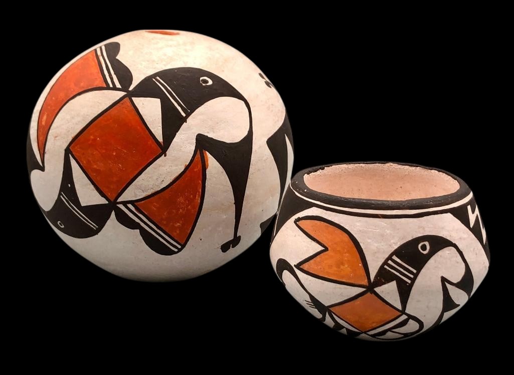 Two Vintage Lucy Lewis Pots (1 of 10)