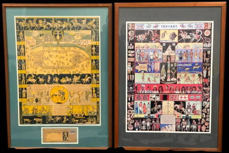 Vintage Jo Mora Posters, From Joe Mora To Russ Henderson: Offered here for your consideration are two vintage Joe Mora posters from the Russell Henderson estate and these were sent to Russ direclty from his friend, Jo Mora. The first poster is titled &#34;Th