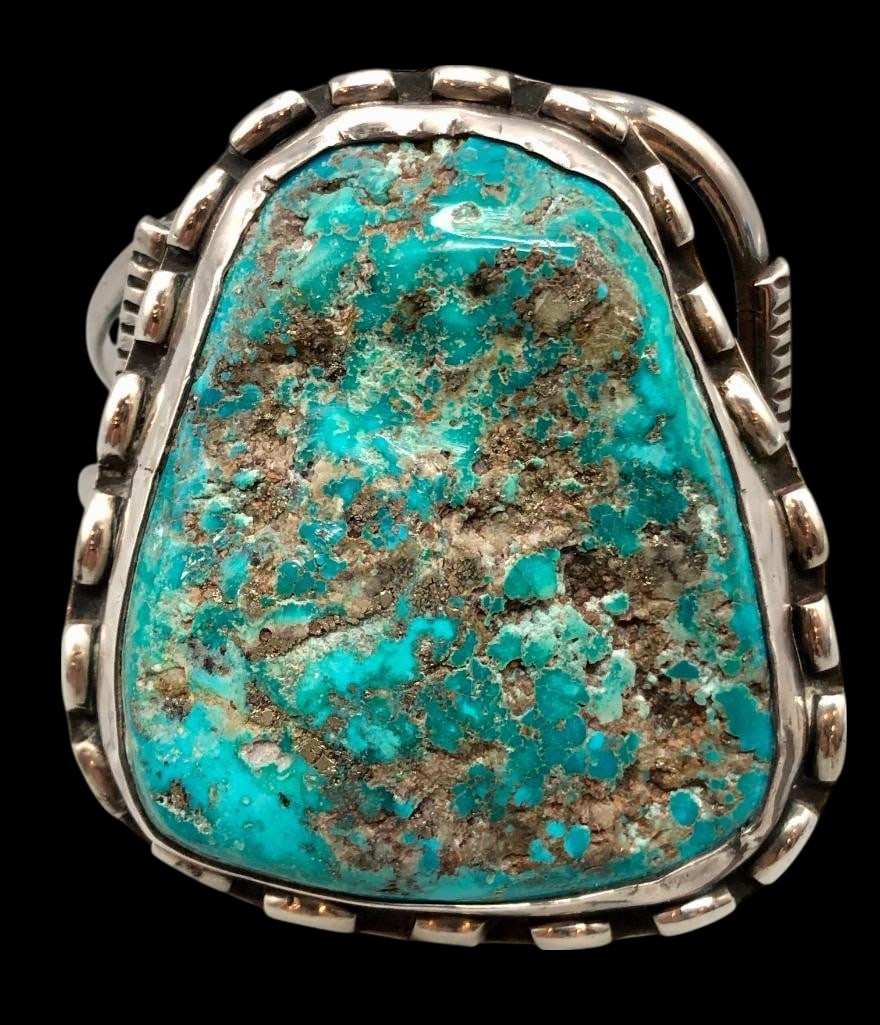 Vintage Large Stone Turquoise Bracelet (1 of 10)