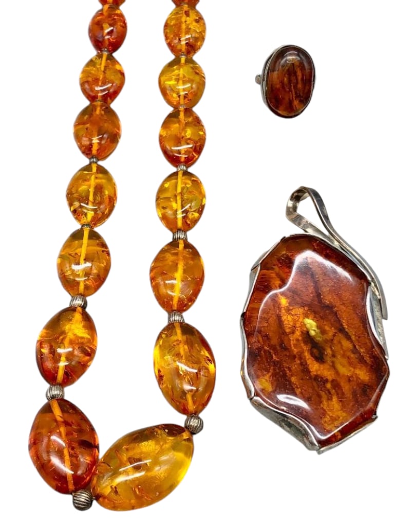 Amber Necklace, Ring And Pendant (1 of 17)