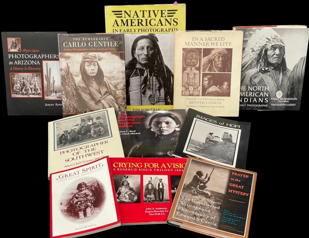 Group Of Books - Native American Jewelry Matter: Offered here for your consideration is a group of reference books focused on Native American history and photography. Titles include The Native Americans, The North American Indians, Photographers in 