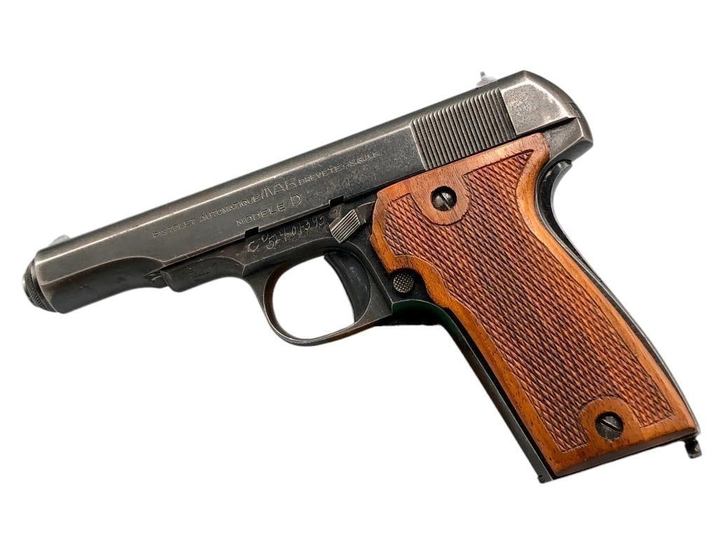 French Brevete MAB 7.65 Cal Semi Auto Pistol: Offered here for your consideration is a French MAB Brevete Model D, 7.65 caliber semi-automatic pistol. This pistol is marked “Pistolet Automatique MAB Brevete Modele D” with “Made in Franc