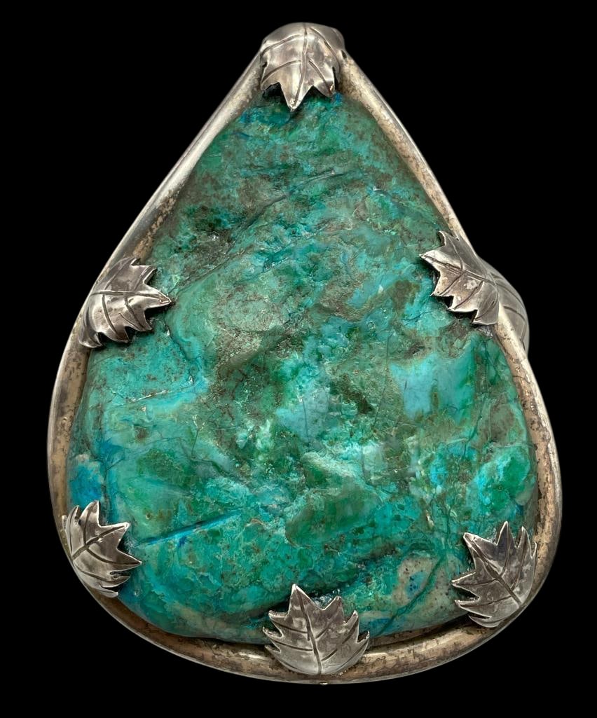 Large Vintage Sterling Silver Bracelet (1 of 10)