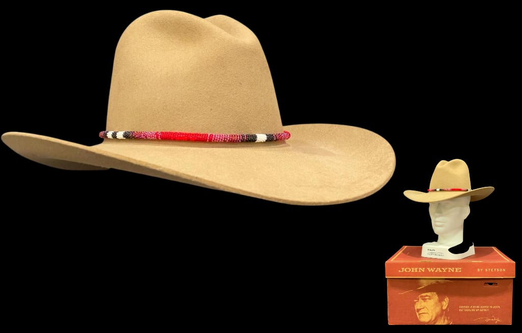 John Wayne Stetson Hat Like New In Box (1 of 13)