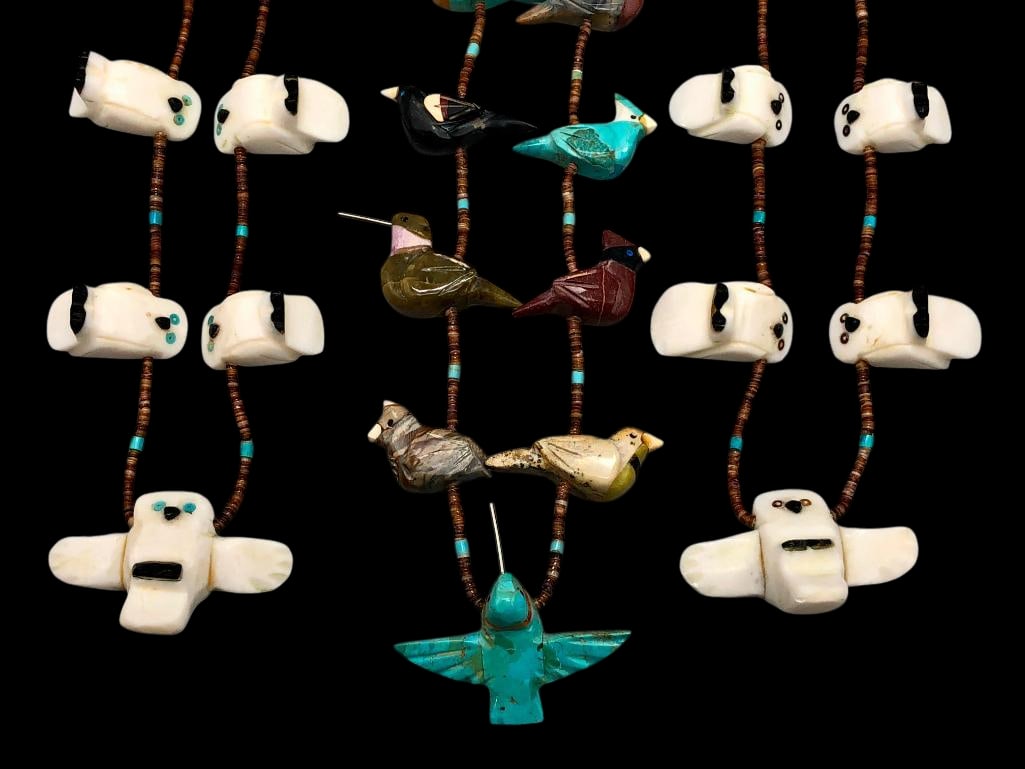 Three Carved Fetish Necklaces By Matt Mitchell (1 of 17)