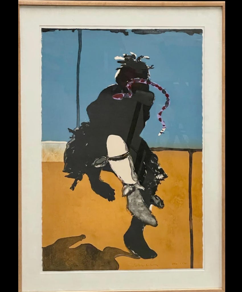 Snake Dancer #116/150 Hand Signed By Fritz Scholder: Offered here for your consideration is a limited edition print titled “Snake Dancer” numbered 116/150 and hand signed by Fritz Scholder. Scholder was University of Arizona graduate and taught