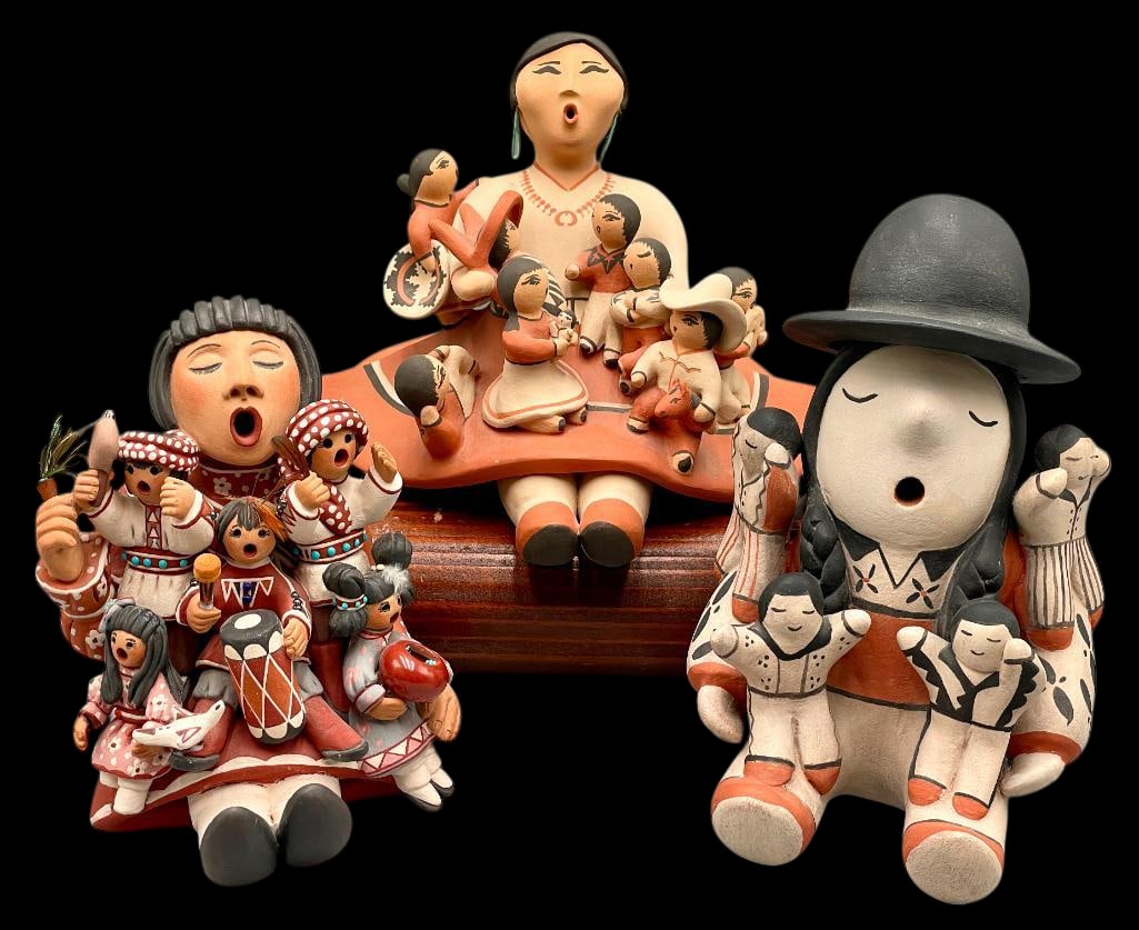 Three Pueblo Storyteller Pots (1 of 17)