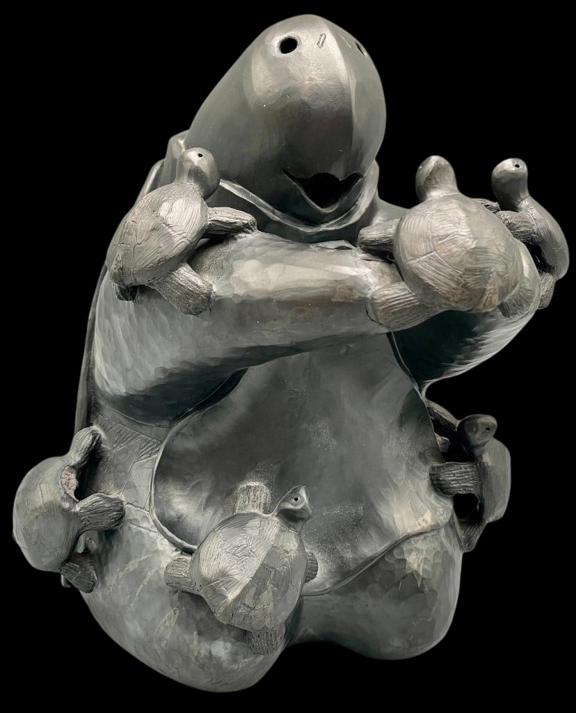 Choctaw Turtle Storyteller Pot - Randy Chitto (1 of 13)