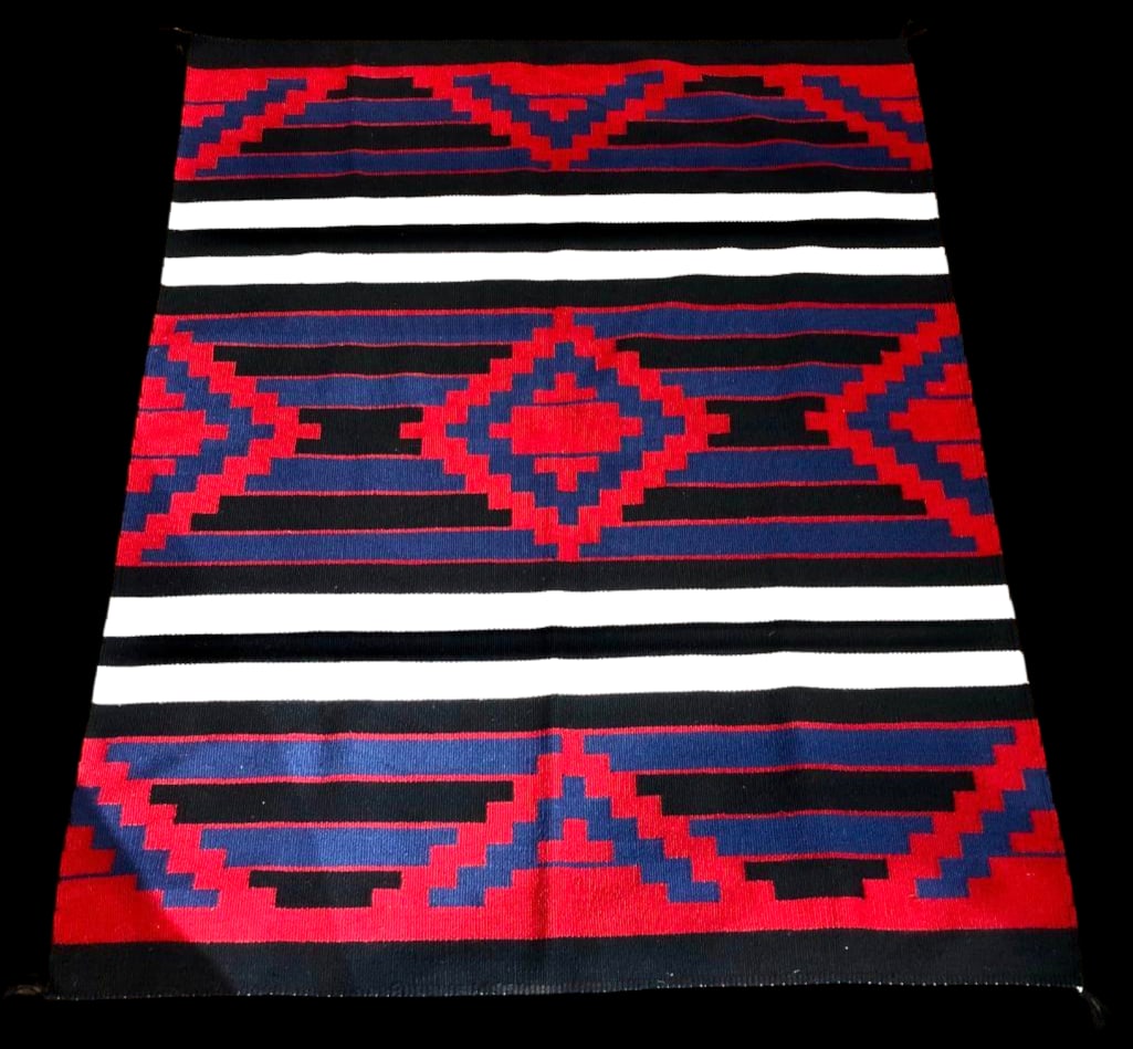 Navajo Rug With Chief Design Variant By Merlissa Yazzie (1 of 9)