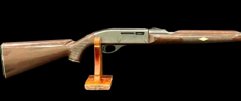 Remington Nylon 66 .22 Cal Rifle: For your bidding pleasure is this Remington Nylon 66 .22 caliber rifle. It features a brown nylon stock, black receiver cover and detachable magazine. Known for lightweight durability and reliability,