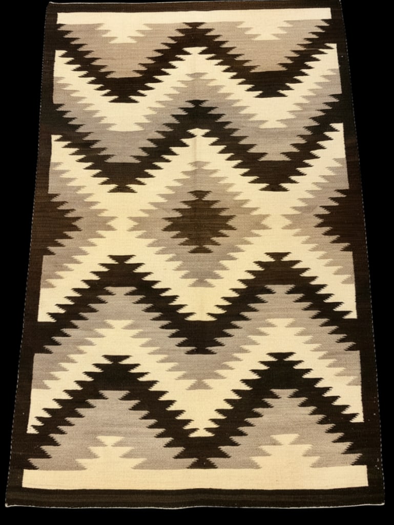 Circa 1950s to 1960s Eye Dazzler Navajo Rug 51 x 78 inches (1 of 20)