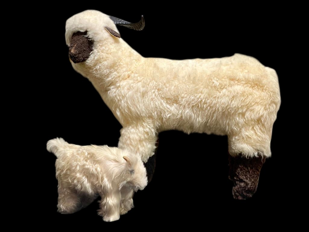 Large Sheep Folkart by R. Growler and Goat by Johnson Antonio (1 of 14)