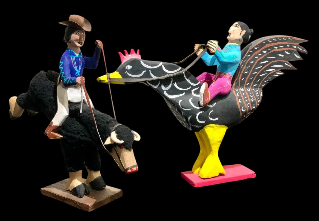 Group of Two Navajo Folk Art Carvings By Delbert Buck (1 of 18)