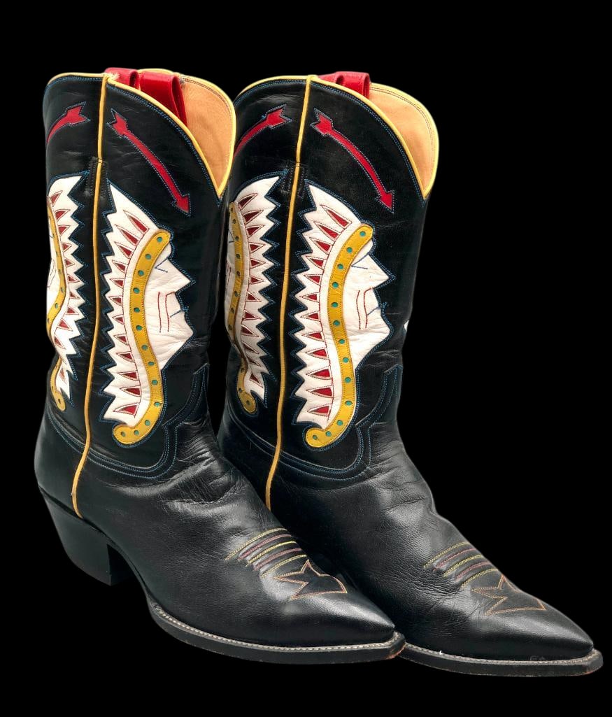 Fancy Western Boots "Chief Chava" Design By ROCKETBUSTER. (1 of 9)