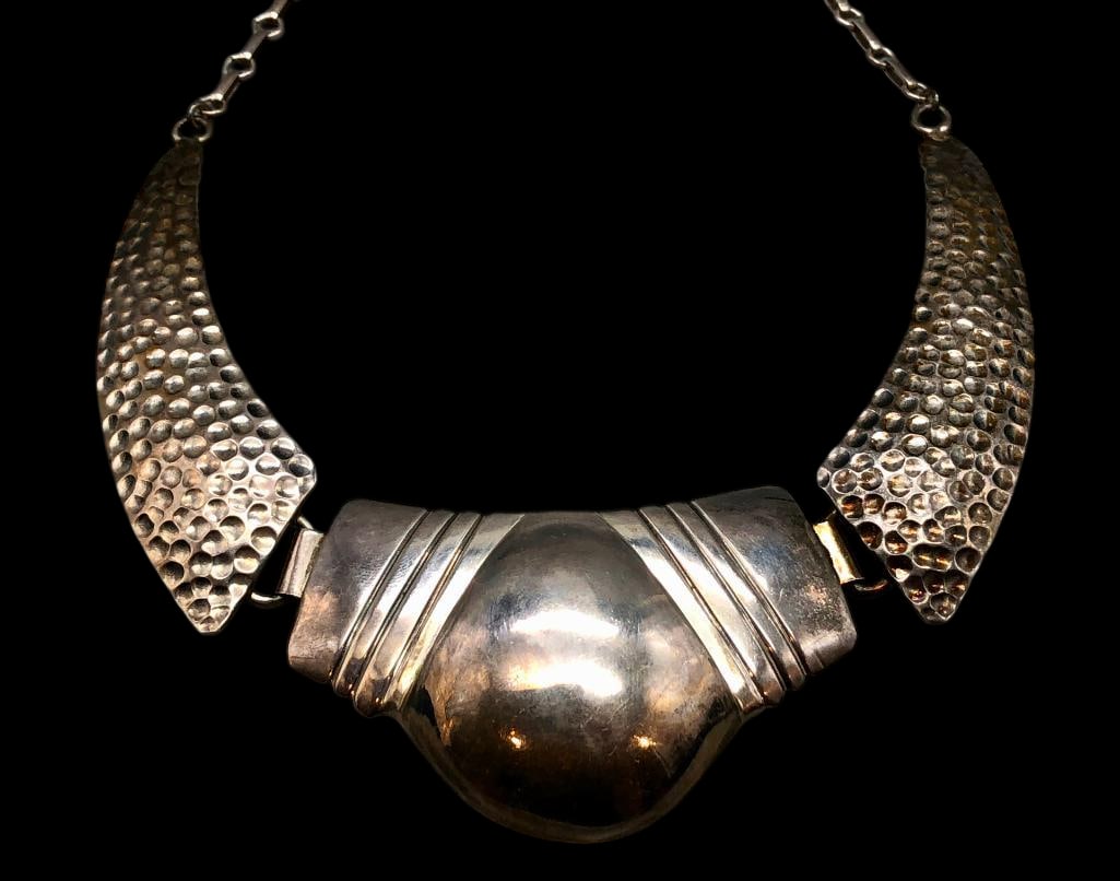 Sterling Silver Necklace By Herbert Taylor (1 of 13)