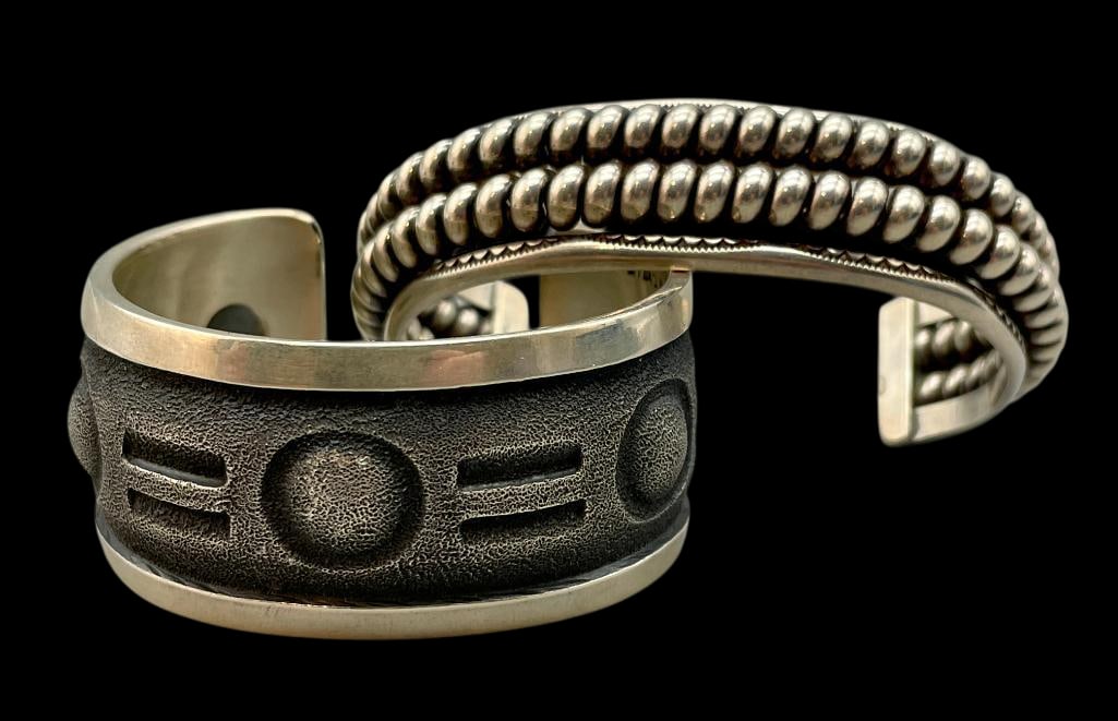 Two Contemporary Sterling Silver Bracelets (1 of 14)