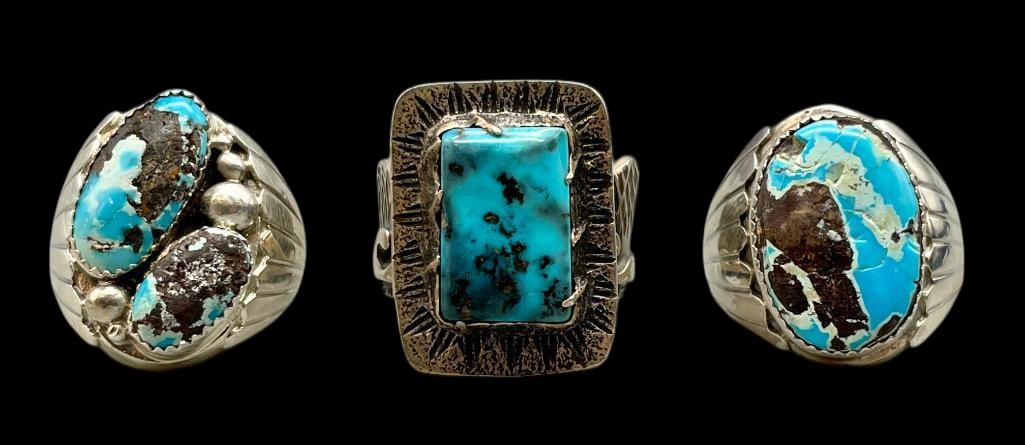 Three Nice Contemporary Turquoise Rings (1 of 10)