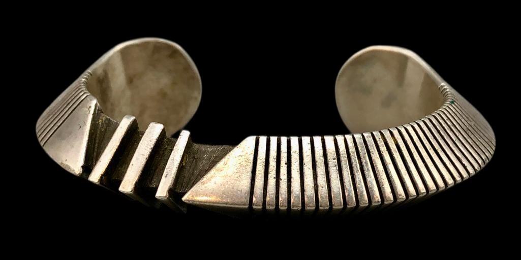 Hefty Sterling Silver Bracelet By Raymond Twinhorse (1 of 11)