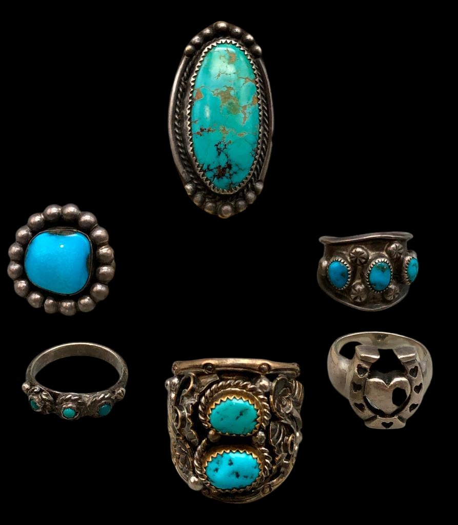 Six Sterling Silver Rings (1 of 12)