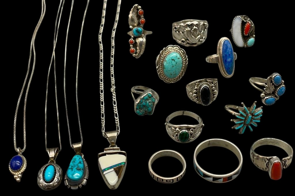 Group Of Sterling Silver Jewelry Items (1 of 20)