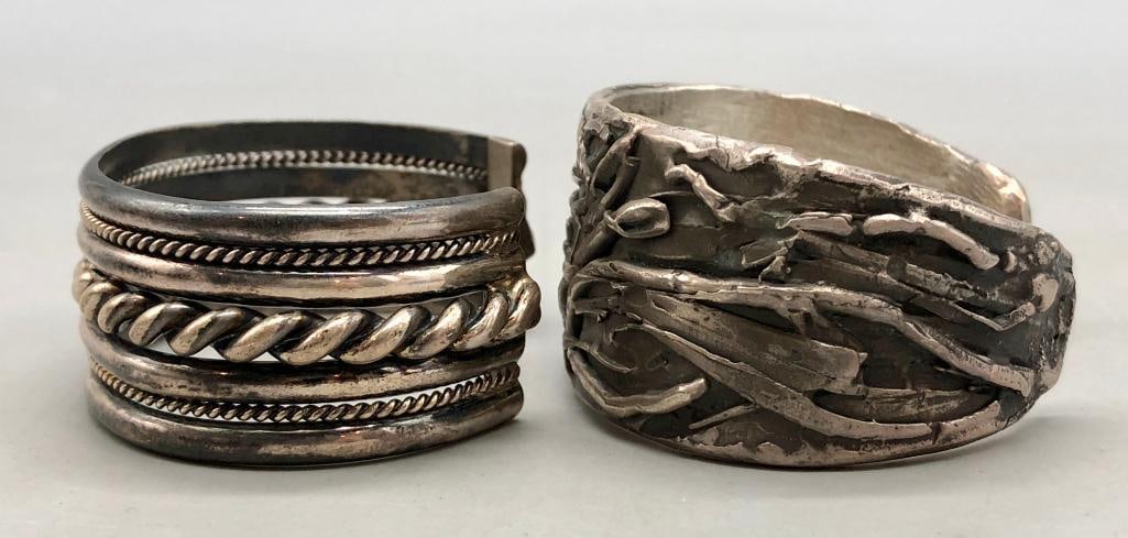 Two Sterling Silver Bracelets - 6