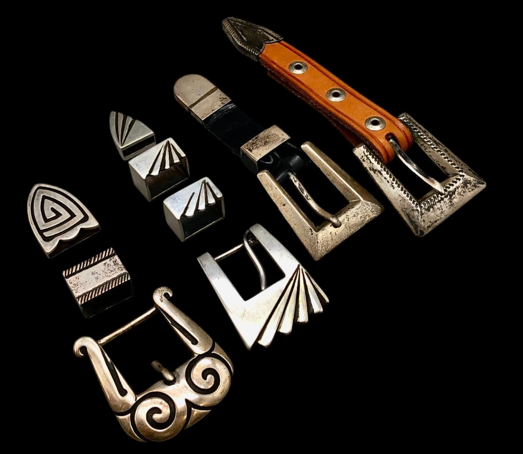 Four Sterling Silver Buckle Sets (1 of 10)