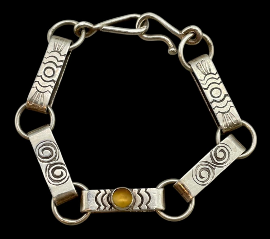 Sterling Silver Link Bracelet By Anthony Lovato (1 of 11)
