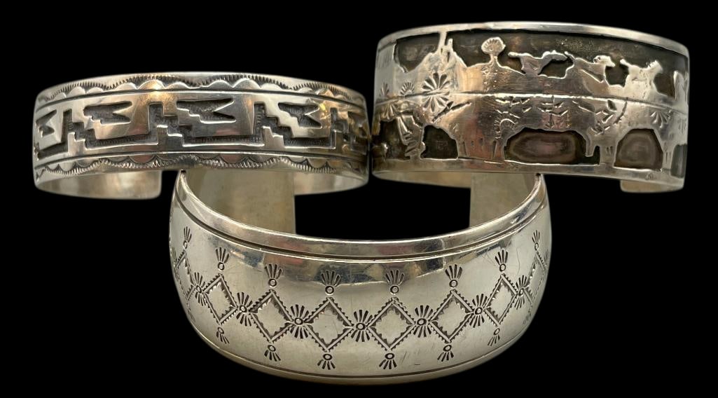 Three Sterling Silver Bracelets (1 of 15)