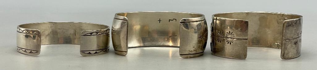 Three Sterling Silver Bracelets - 5