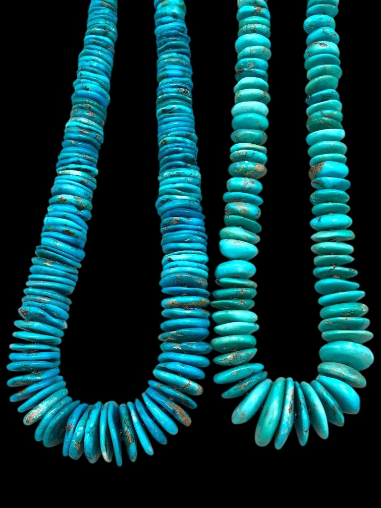 Two Graduated Bead Turquoise Necklaces (1 of 10)