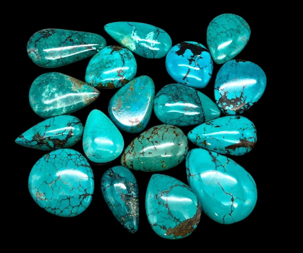 Approximately 500 Carats Of Turquoise Cabochons (1 of 14)