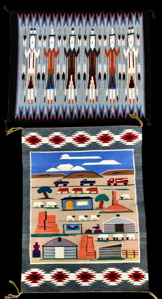 One Pictorial And A Yei Design Navajo Rugs (1 of 13)