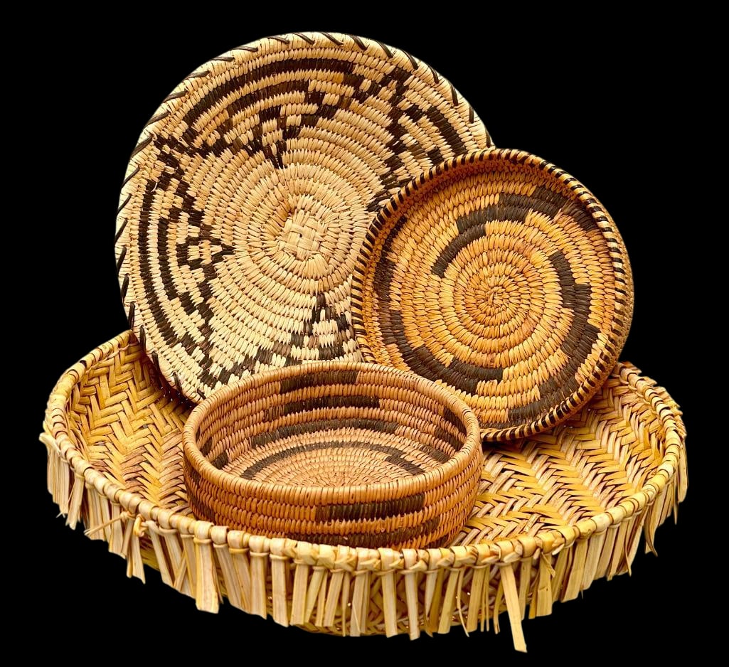 Three Tohono O'odham Baskets And One Hopi Basket (1 of 11)