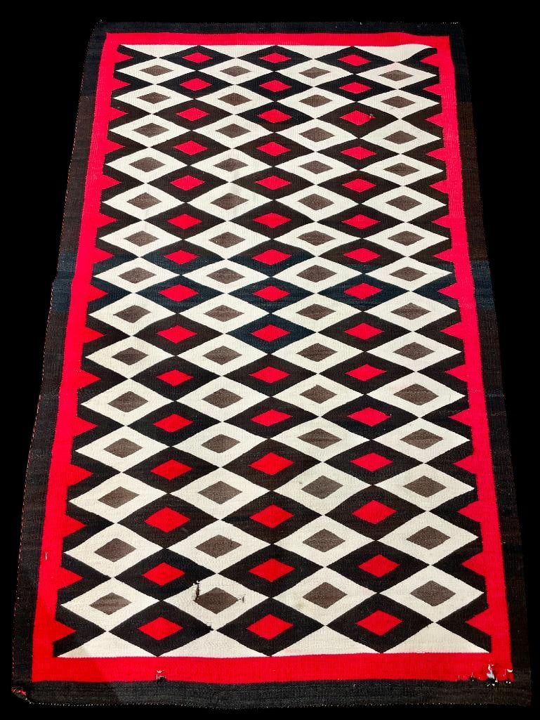Diamond Pattern Design Navajo Rug (1 of 16)