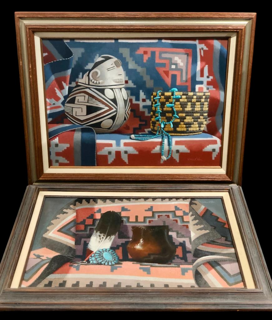 Two Native American Themed Oil Paintings By William V. Hatch (1 of 18)
