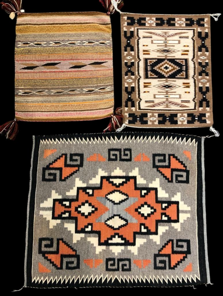 Three Smaller Size Navajo Textiles (1 of 16)