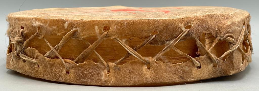 Antique Apache Rawhide Drum - 4