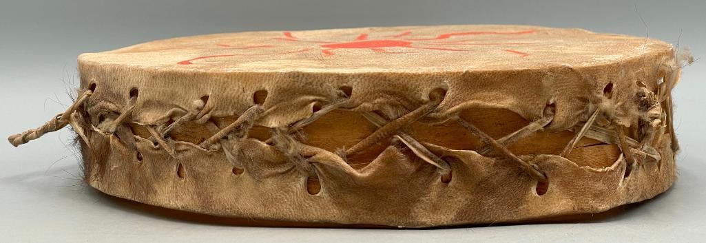 Antique Apache Rawhide Drum - 5