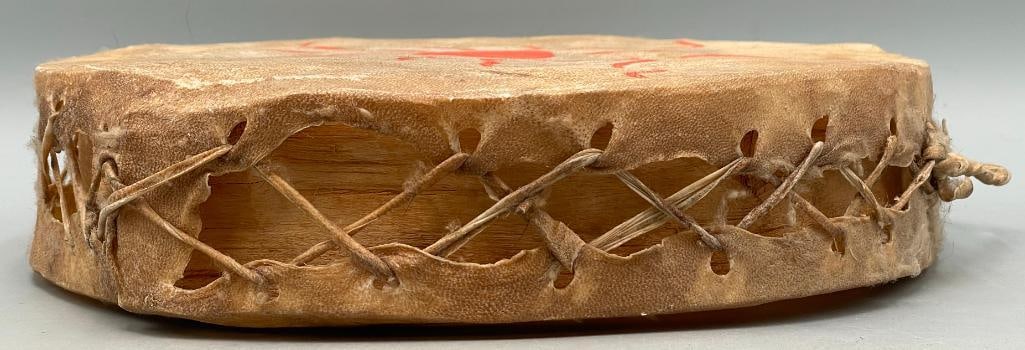 Antique Apache Rawhide Drum - 7