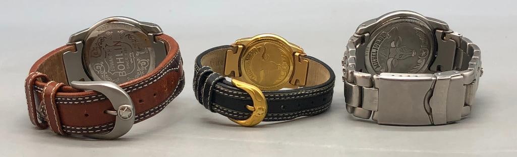 Group Of Three Watches By Bohlin & Michel Jordi - 5