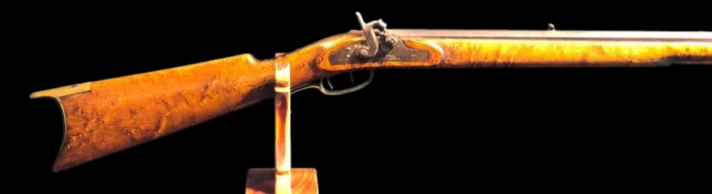 Henry Eichholtz Leman (1812-1887) Pennsylvania Long Rifle With Fancy Stock: Offered here for your consideration is a Henry Eichholtz Leman (1812-1887) Pennsylvania long rifle with fancy stock. This great old rifle features a polished hardwood stock, octagon barrel and brass b