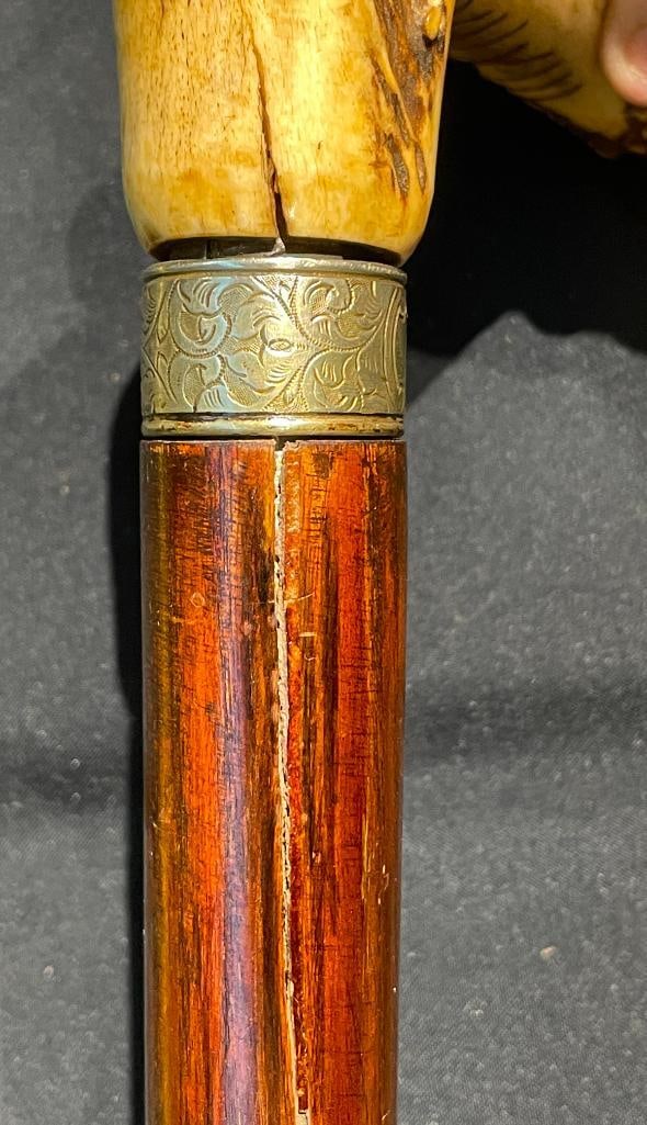 Antique Cane Revolver/Dagger - 9