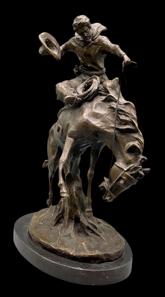 The Bronc Buster a Bronze by Milo - Miguel - Lopez (1 of 18)