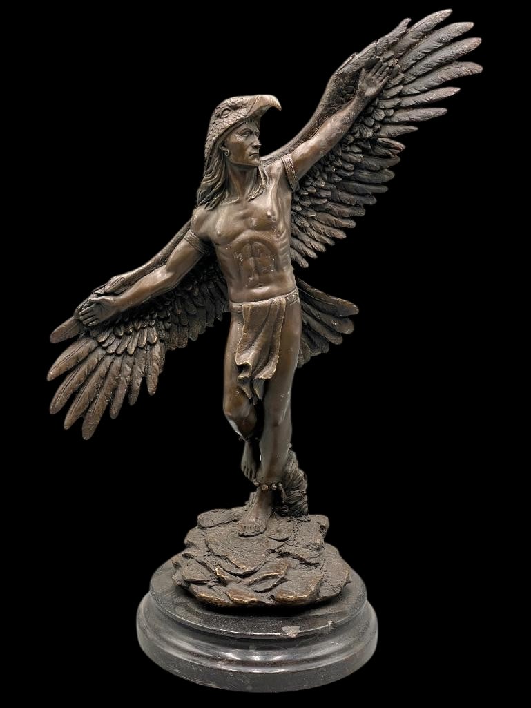 Native American Eagle Dancer Bronze By Fisher (1 of 18)