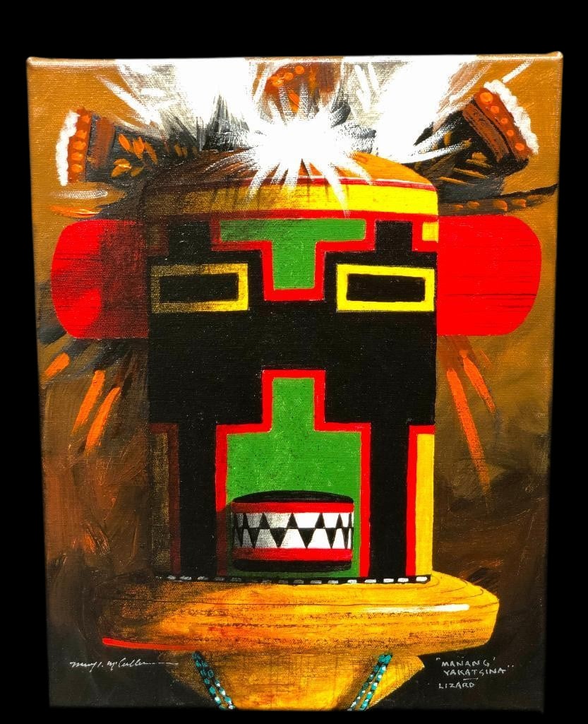 Lizard - Original Acrylic Painting By Michael McCullough (1 of 8)